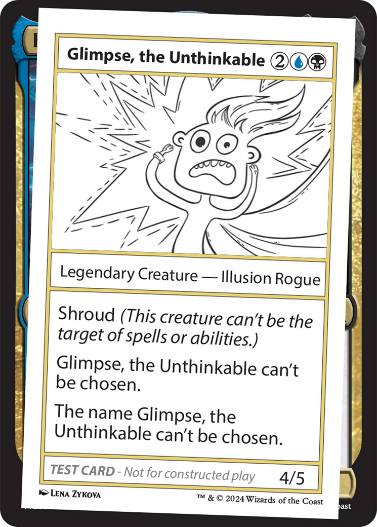 Glimpse, the Unthinkable [Mystery Booster 2 Playtest Cards] | Dumpster Cat Games