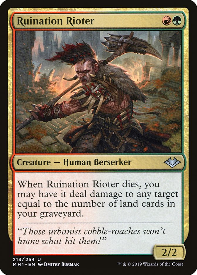 Ruination Rioter [Modern Horizons] | Dumpster Cat Games