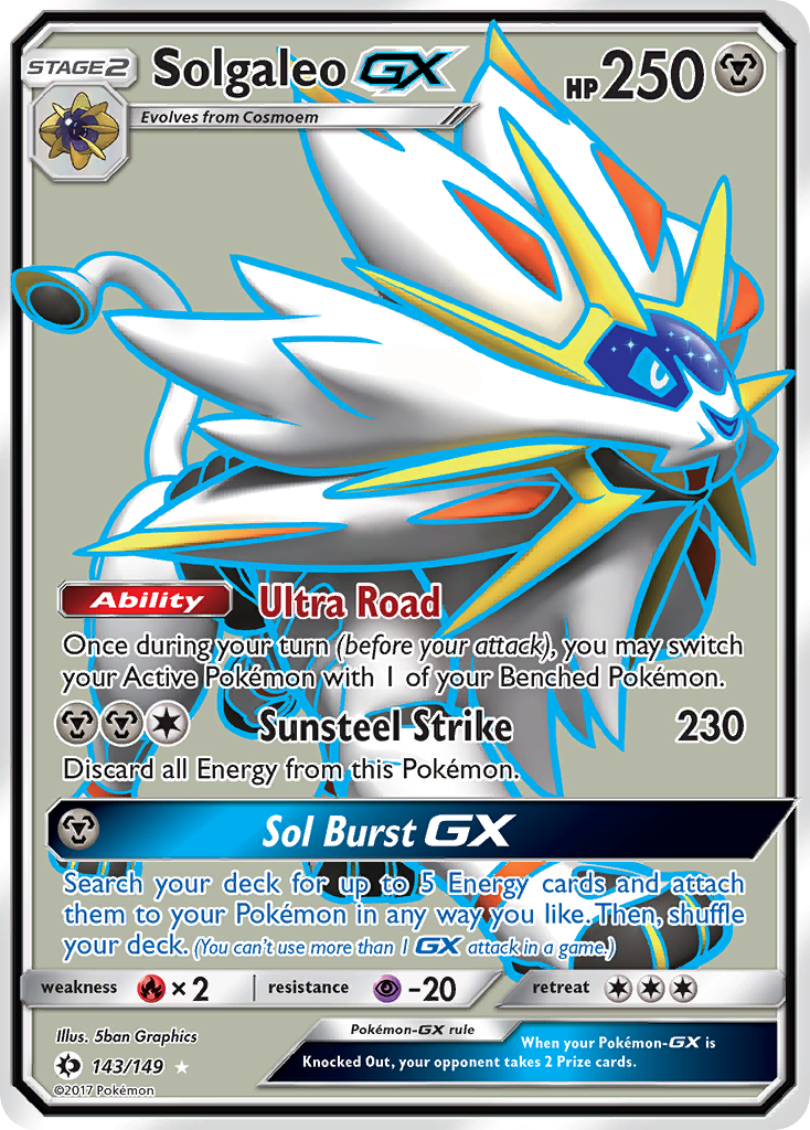 Solgaleo GX (143/149) [Sun & Moon: Base Set] | Dumpster Cat Games