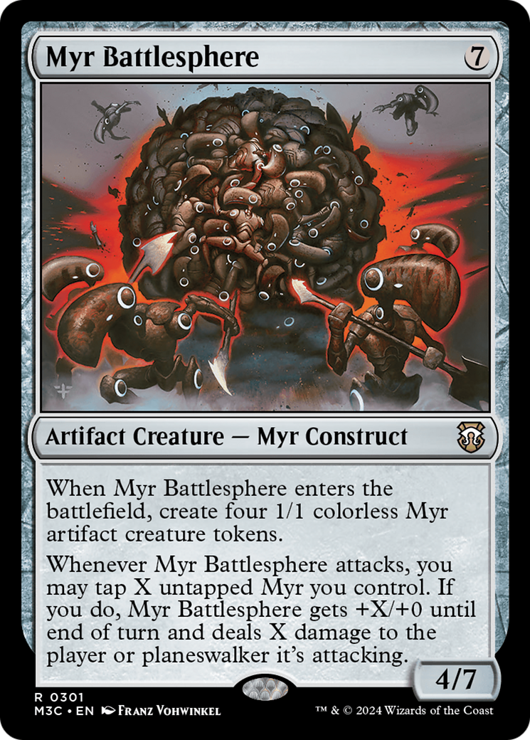 Myr Battlesphere (Ripple Foil) [Modern Horizons 3 Commander] | Dumpster Cat Games