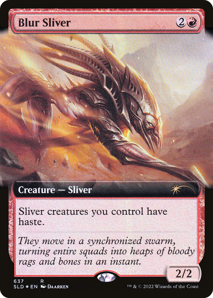 Blur Sliver (Extended Art) [Secret Lair Drop Promos] | Dumpster Cat Games