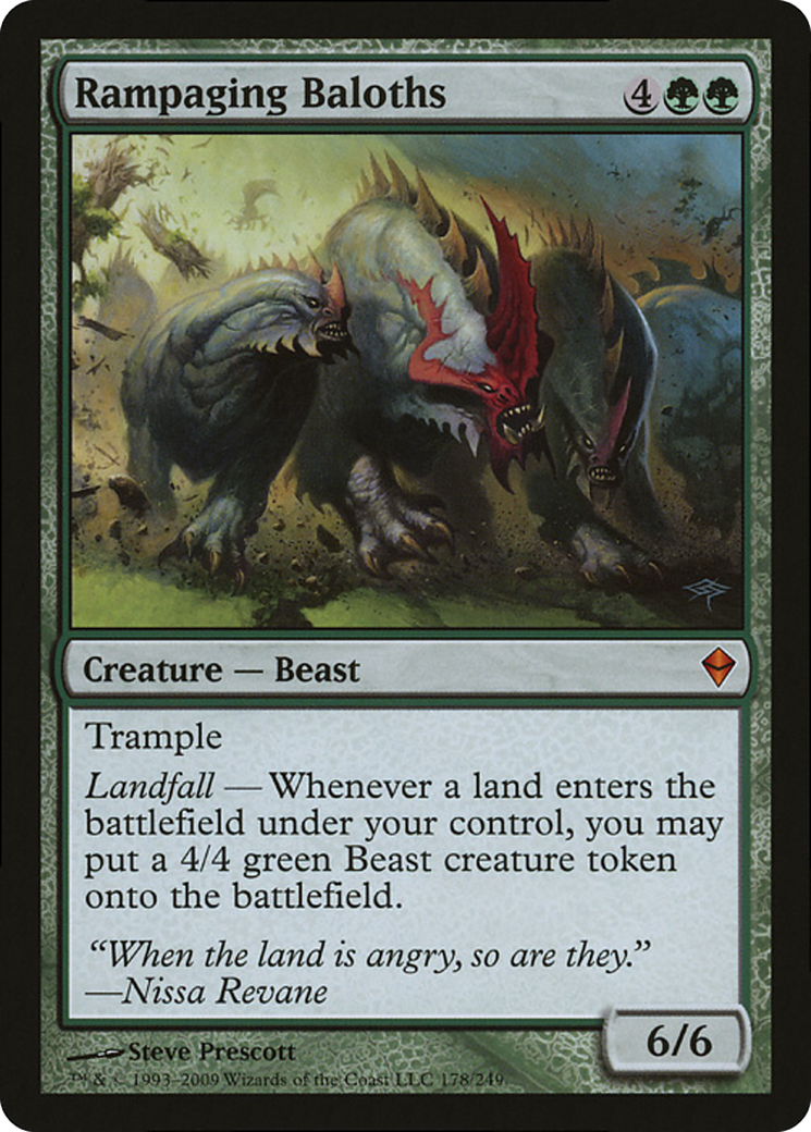 Rampaging Baloths (Zendikar) (Oversized) [Oversize Cards] | Dumpster Cat Games