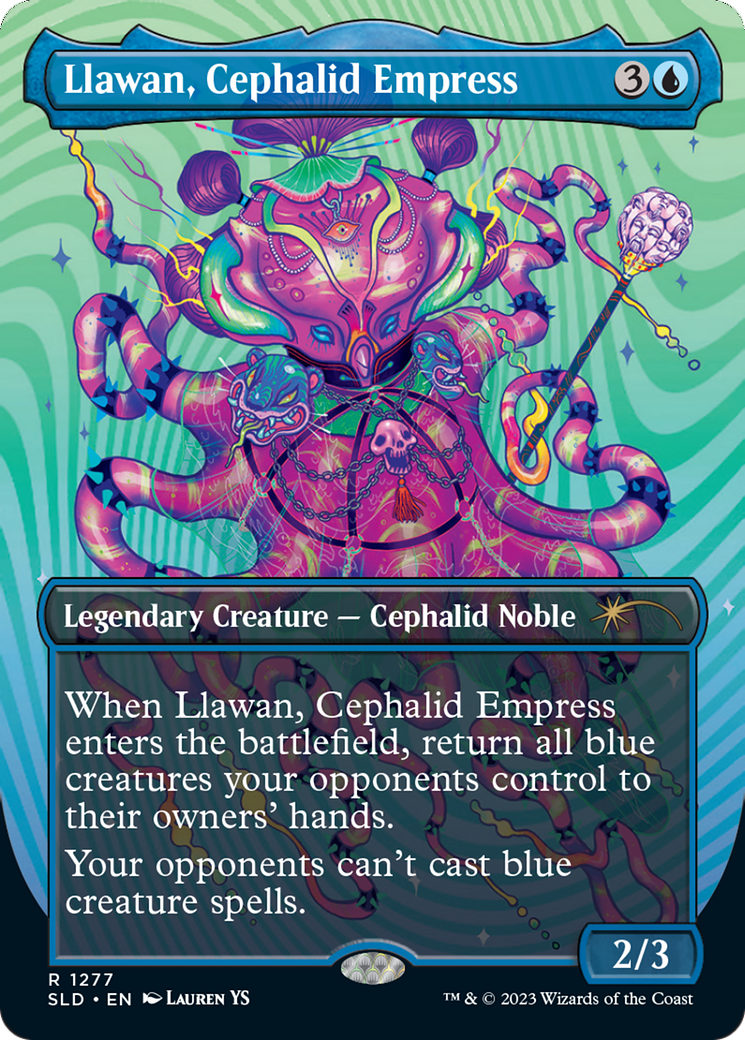 Llawan, Cephalid Empress (Borderless) [Secret Lair Drop Series] | Dumpster Cat Games