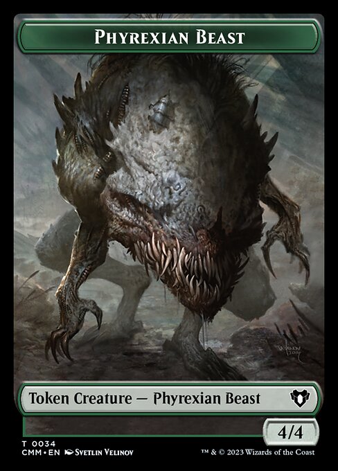 Eldrazi Scion // Phyrexian Beast Double-Sided Token [Commander Masters Tokens] | Dumpster Cat Games