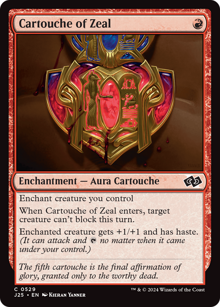 Cartouche of Zeal [Foundations Jumpstart] | Dumpster Cat Games