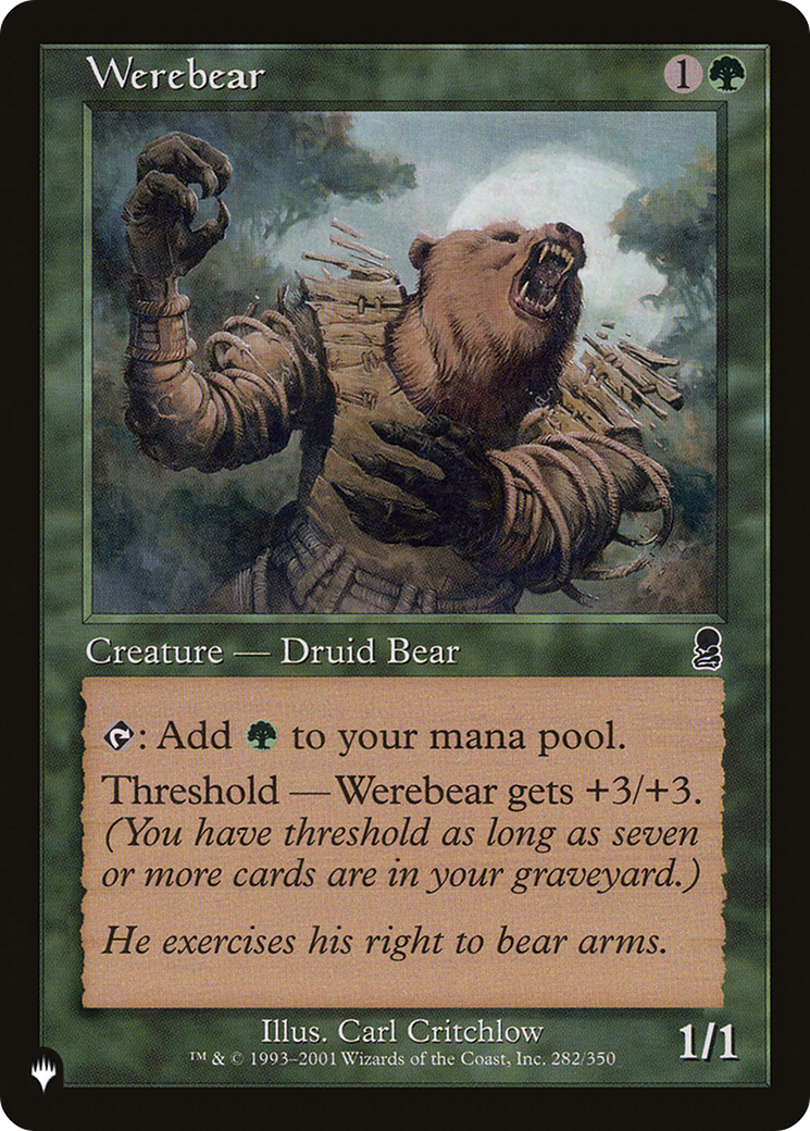 Werebear [The List] | Dumpster Cat Games