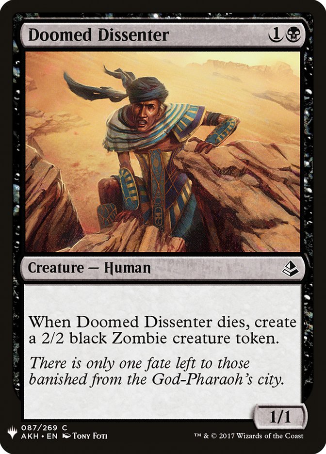 Doomed Dissenter [Mystery Booster] | Dumpster Cat Games