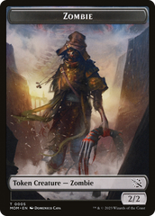 Treasure (21) // Zombie Double-Sided Token [March of the Machine Tokens] | Dumpster Cat Games