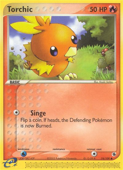 Torchic (74/109) [EX: Ruby & Sapphire] | Dumpster Cat Games