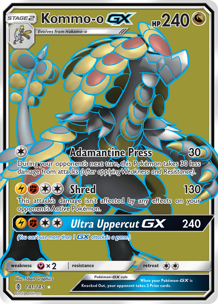 Kommo-o GX (141/145) [Sun & Moon: Guardians Rising] | Dumpster Cat Games