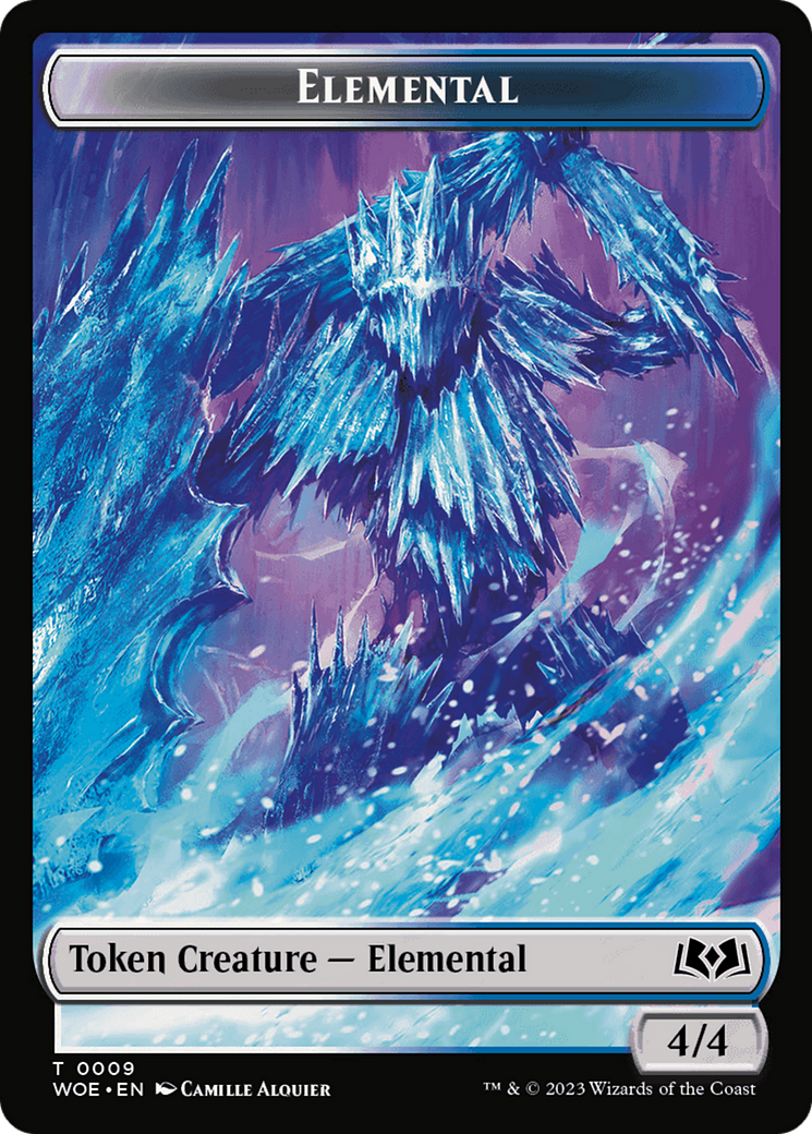 Elemental // Food (0013) Double-Sided Token [Wilds of Eldraine Tokens] | Dumpster Cat Games