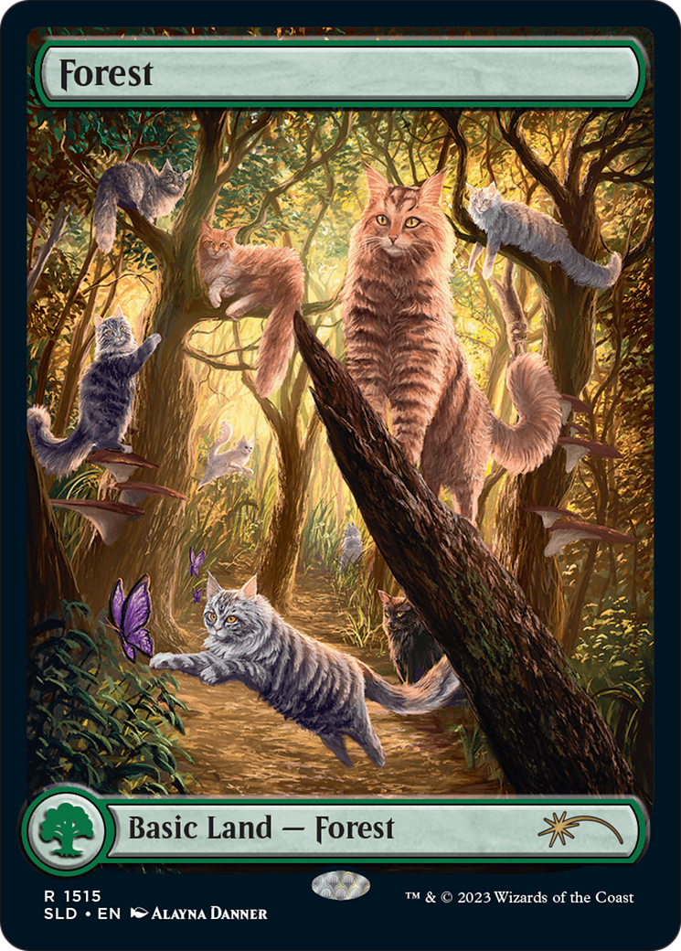 Forest (1515) [Secret Lair Commander Deck: Raining Cats and Dogs] | Dumpster Cat Games