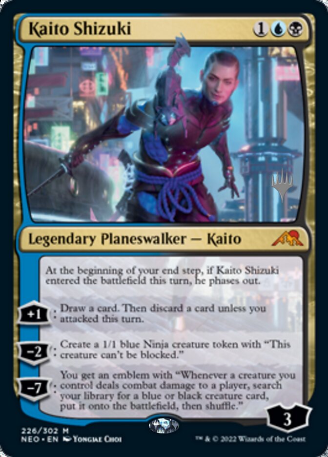 Kaito Shizuki (Promo Pack) [Kamigawa: Neon Dynasty Promos] | Dumpster Cat Games