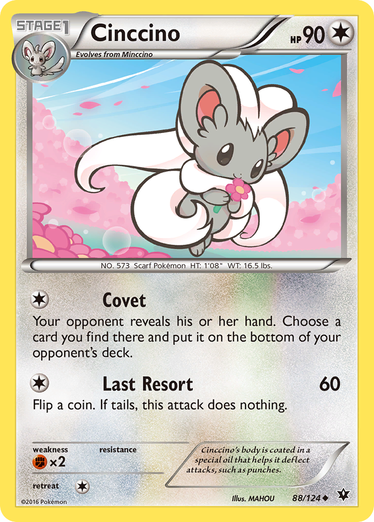 Cinccino (88/124) [XY: Fates Collide] | Dumpster Cat Games