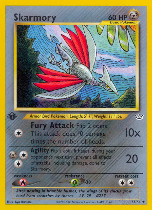 Skarmory (23/64) [Neo Revelation 1st Edition] | Dumpster Cat Games