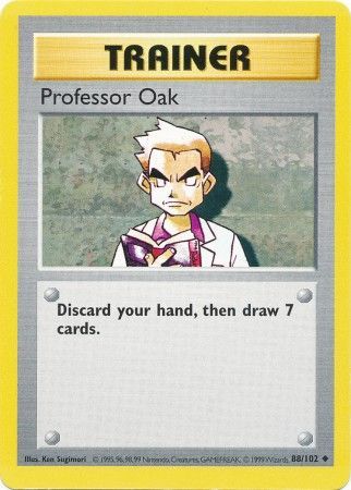 Professor Oak (88/102) [Base Set Shadowless Unlimited] | Dumpster Cat Games