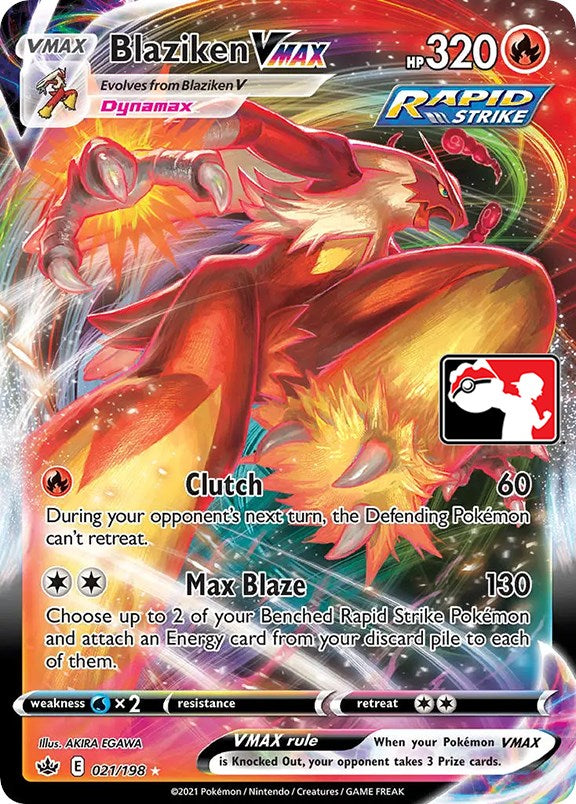 Blaziken VMAX (021/198) [Prize Pack Series One] | Dumpster Cat Games