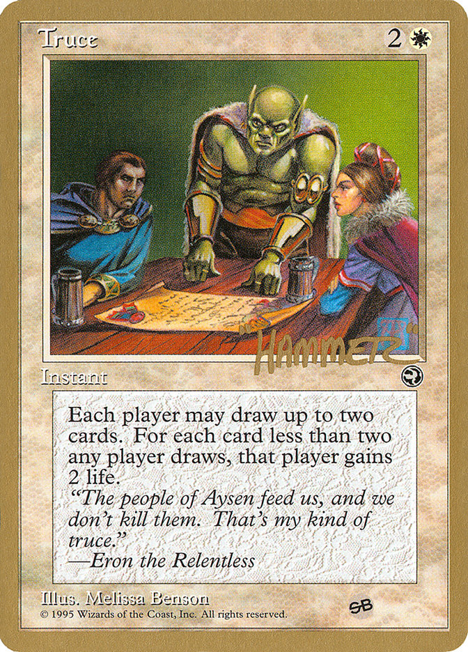 Truce (Shawn "Hammer" Regnier) (SB) [Pro Tour Collector Set] | Dumpster Cat Games