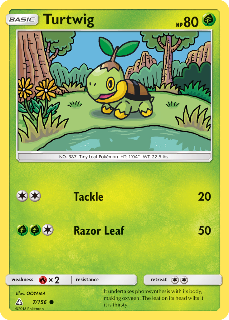 Turtwig (7/156) [Sun & Moon: Ultra Prism] | Dumpster Cat Games