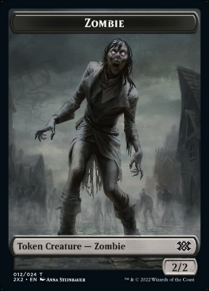 Zombie // Soldier Double-Sided Token [Double Masters 2022 Tokens] | Dumpster Cat Games