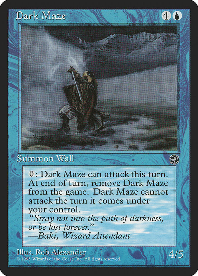 Dark Maze (Baki Flavor Text) [Homelands] | Dumpster Cat Games