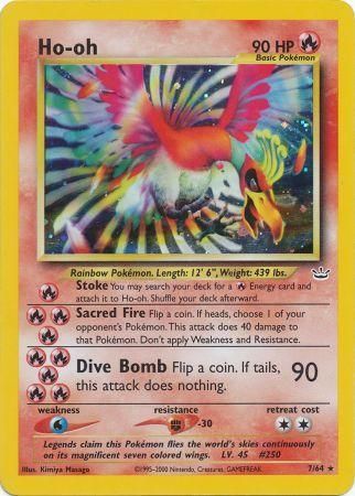 Ho-oh (7/64) [Neo Revelation Unlimited] | Dumpster Cat Games