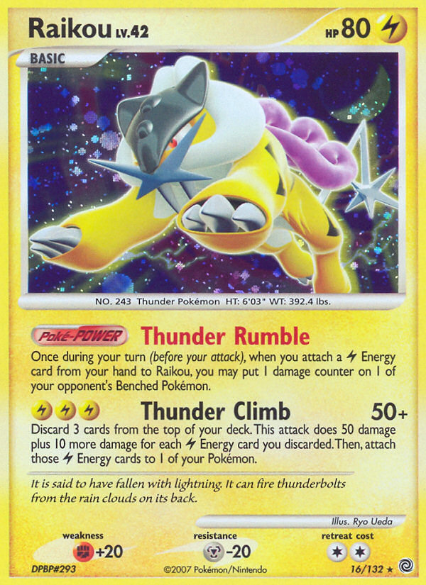 Raikou (16/132) [Diamond & Pearl: Secret Wonders] | Dumpster Cat Games