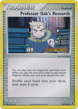 Professor Oak's Research (80/101) (Stamped) [EX: Dragon Frontiers] | Dumpster Cat Games