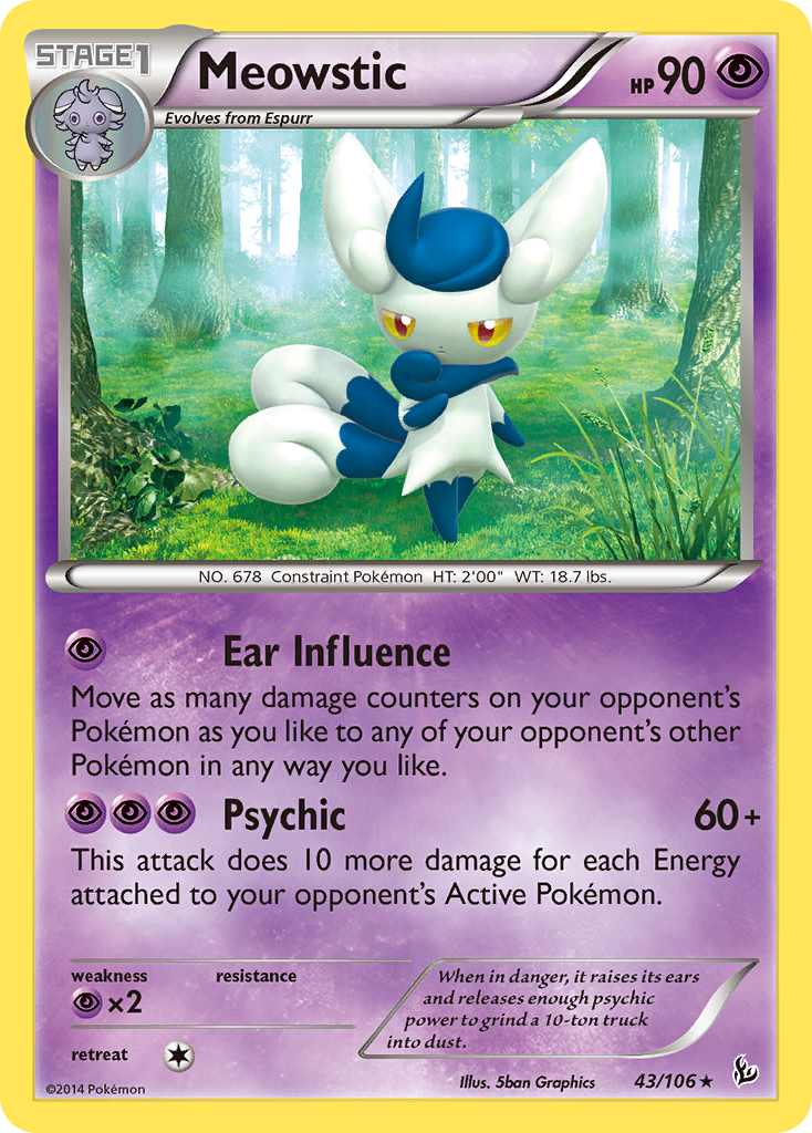 Meowstic (43/106) [XY: Flashfire] | Dumpster Cat Games