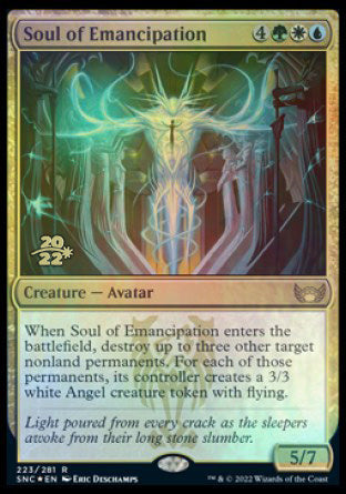 Soul of Emancipation [Streets of New Capenna Prerelease Promos] | Dumpster Cat Games