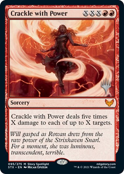 Crackle with Power (Promo Pack) [Strixhaven: School of Mages Promos] | Dumpster Cat Games