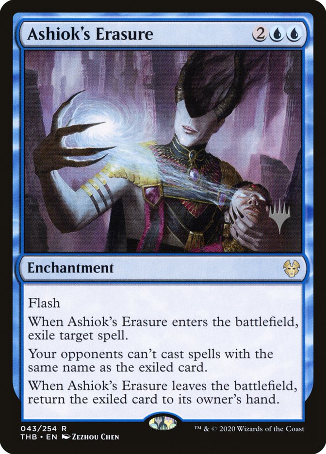 Ashiok's Erasure (Promo Pack) [Theros Beyond Death Promos] | Dumpster Cat Games