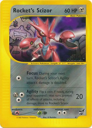 Rocket's Scizor (4) (Winner) [Best of Promos] | Dumpster Cat Games