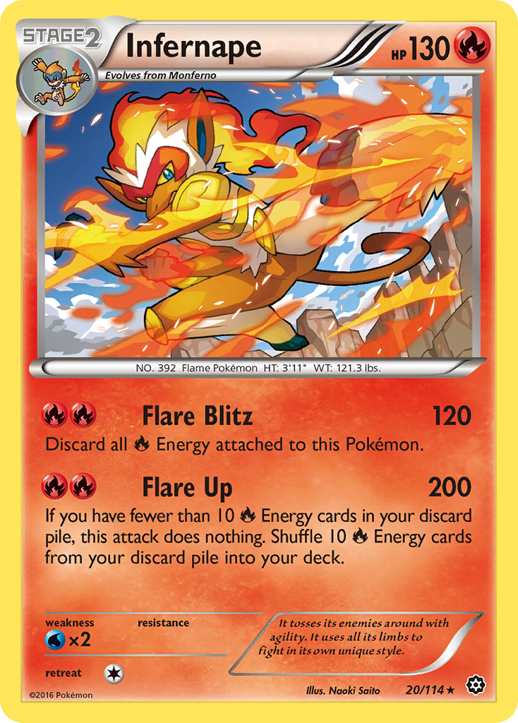 Infernape (20/114) [XY: Steam Siege] | Dumpster Cat Games