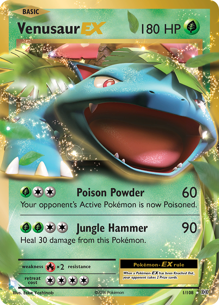 Venusaur EX (1/108) [XY: Evolutions] | Dumpster Cat Games