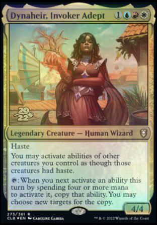 Dynaheir, Invoker Adept [Commander Legends: Battle for Baldur's Gate Prerelease Promos] | Dumpster Cat Games