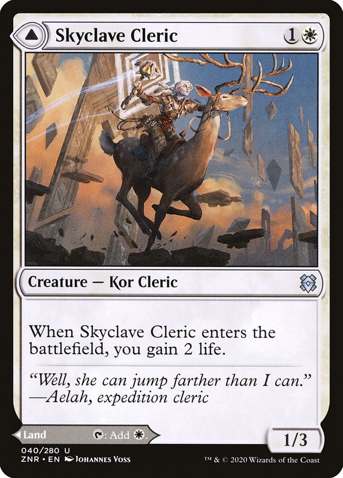 Skyclave Cleric // Skyclave Basilica [Zendikar Rising] | Dumpster Cat Games