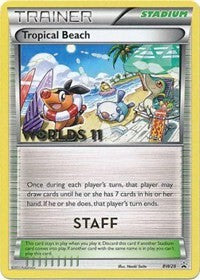 Tropical Beach (BW28) (Staff) [Black & White: Black Star Promos] | Dumpster Cat Games