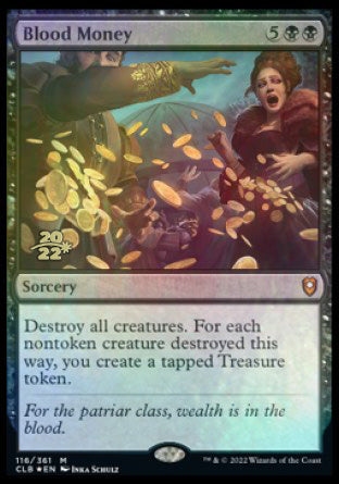 Blood Money [Commander Legends: Battle for Baldur's Gate Prerelease Promos] | Dumpster Cat Games