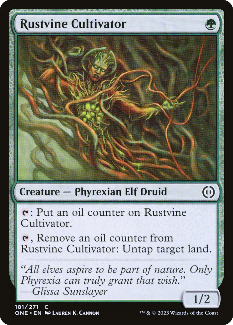 Rustvine Cultivator [Phyrexia: All Will Be One] | Dumpster Cat Games