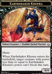 Earthshaker Khenra // Cat Double-sided Token [Hour of Devastation Tokens] | Dumpster Cat Games