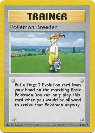 Pokemon Breeder (76/102) [Base Set Shadowless Unlimited] | Dumpster Cat Games