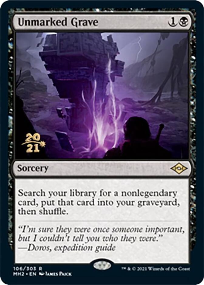 Unmarked Grave [Modern Horizons 2 Prerelease Promos] | Dumpster Cat Games