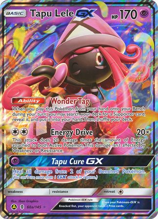 Tapu Lele GX (60a/145) (Alternate card) (Jumbo Card) [Sun & Moon: Guardians Rising] | Dumpster Cat Games