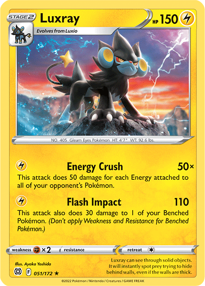 Luxray (051/172) [Sword & Shield: Brilliant Stars] | Dumpster Cat Games