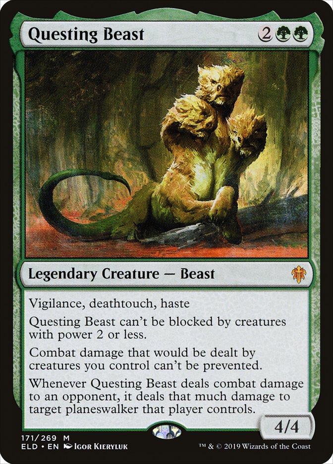 Questing Beast [Throne of Eldraine] | Dumpster Cat Games