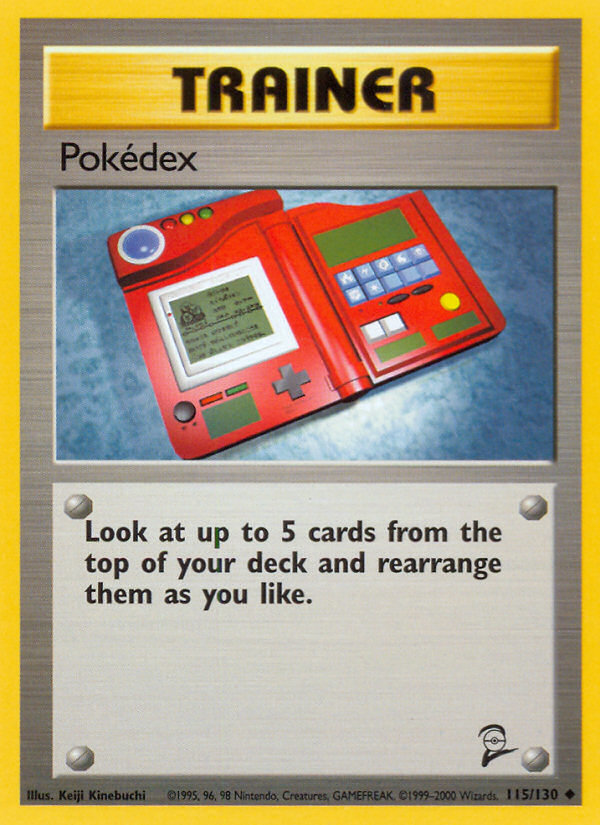 Pokedex (115/130) [Base Set 2] | Dumpster Cat Games