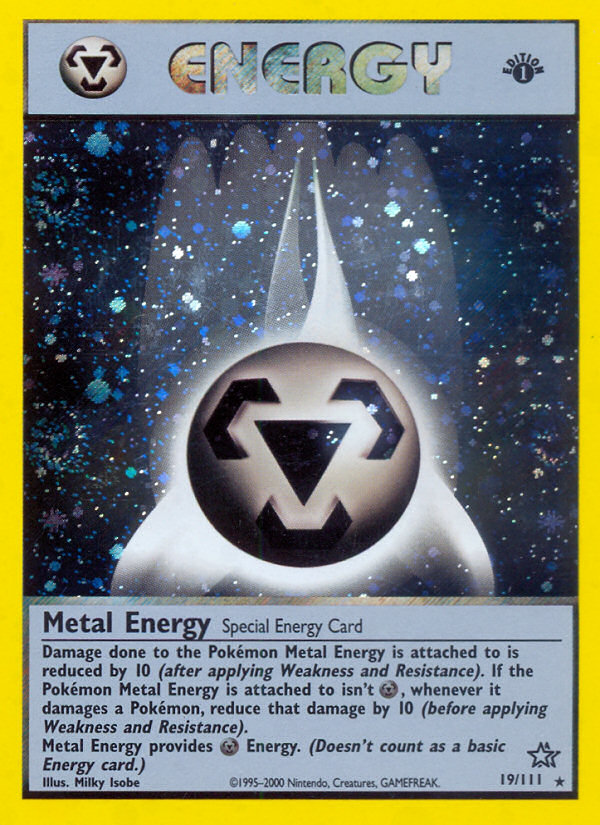 Metal Energy (19/111) [Neo Genesis 1st Edition] | Dumpster Cat Games