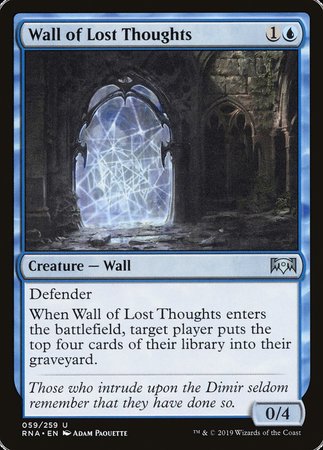 Wall of Lost Thoughts [Ravnica Allegiance] | Dumpster Cat Games