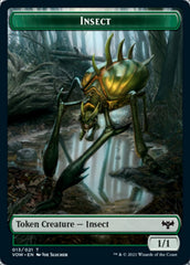 Insect // Spirit (003) Double-sided Token [Innistrad: Crimson Vow Tokens] | Dumpster Cat Games